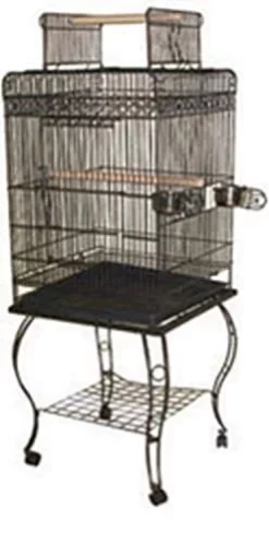A&E Cage Company Economy Play Top Bird Cage - Platinum - 20 X 20 X 58 In