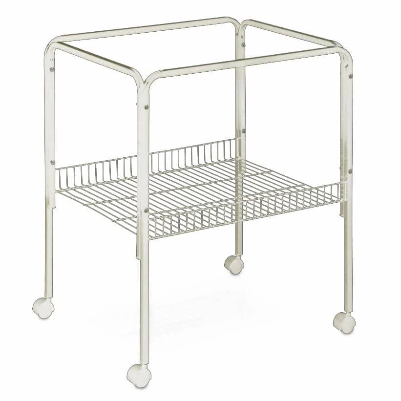 A&E Cage Company Universal Stand For 18X18 And 18X14 Bird Cages - White - 28 In Tall - 2 Pack