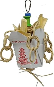 A&E Cage Happy Beaks Chinese Take Out Junior Bird Toy - 9 X 4 X 4 In