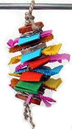 A&E Cage Happy Beaks Color Splash Bird Toy - 3 X 10 In