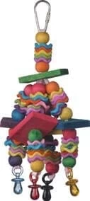 A&E Cage Happy Beaks Fiesta Blocks Bird Toy - 9 X 5 In