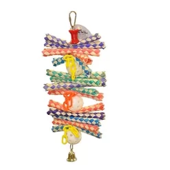 A&E Cage Happy Beaks Finger Stack Bird Toy - 12 X 6 X 2 In