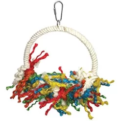 A&E Cage Happy Beaks Rope Swing Preening Bird Toy - 8 X 11 In