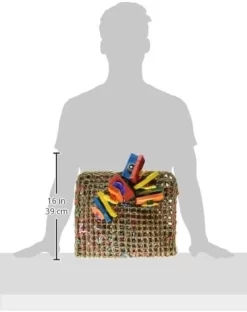 A&E Cage Happy Beaks Vine Mat Forage Pouch Bird Toy - 14 X 12 X 3 In