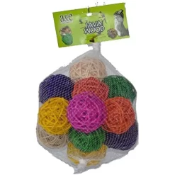 A&E Cage Happy Beaks Vine Munch Balls Bird Toy - 2.5 In - 12 Count