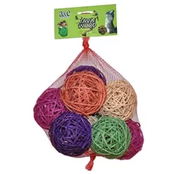 A&E Cage Happy Beaks Vine Munch Balls Bird Toy - 3.5 In - 10 Count