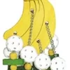 A&E Cage Happy Beaks Wooden Bananas Wood Bird Toy - 20 X 6.6 X 6.6 In
