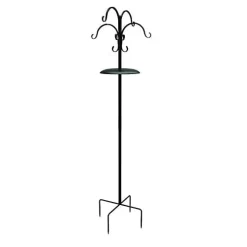 Audubon Deluxe Two Way Bird Station With Squirrel Baffle Wild Bird Accessories - Black - 90 In