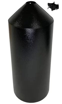 Audubon Torpedo Squirrel Baffle Wild Bird Accessories - Black