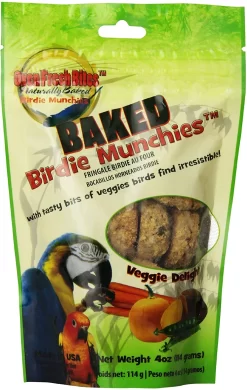 Caitec Baked Veggie Delight Munchies Bird Treats - 4 Oz - Case Of 12