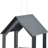 Esschert Design Anthracite Hanging House Wild Bird Feeder -