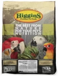 Higgins Gourmet Diets Parakeet Bird Food - 25 Lbs