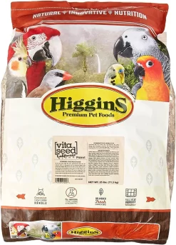 Higgins Nederlands Vita Seed Vita California Blend Parrot Bird Food - 25 Lbs