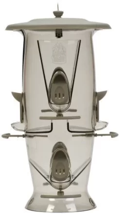 More Birds Abundance Combo Sunflower/Thistle Tubed Wild Bird Feeder - Silver - 3.5 Lbs Cap