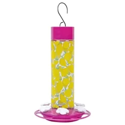Nature's Way Alex'S Lemonade Stand Hummingbird Feeder - Pink - 20 Oz Cap
