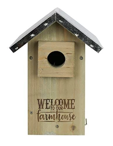 Nature's Way Galvanized Weathered Bluebird House - Cedar - 11 X 6.75 X 6 In