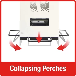 Nature's Way Squirrel Shield Metal Lantern And Squirrel-proof Wild Bird Feeder - White - 2 Qt Cap