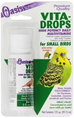 Oasis Vita-Drops For Small Cage Birds - 2 Fl Oz