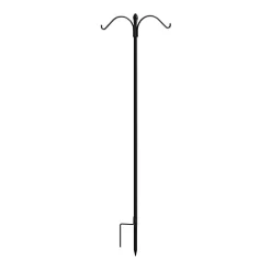 Panacea Products Boxed Double Shepherd Hook Wild Bird Accessories - Black - 84 In - 4 Pack