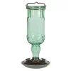 Perky-Pet Antique Glass Bottle Hummingbird Feeder - Green - 24 Oz Cap