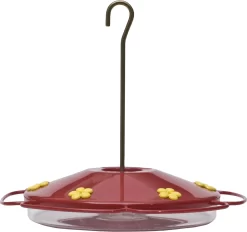 Perky-Pet Oasis Plastic Hummingbird Feeder - Red - 16 Oz Cap - 6 Pack