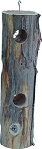 Pine Tree Farms Log Jammer Hardwood Feeder Suet And Seed Cake Wild Bird Feeder - 1.75 Lbs