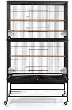 Prevue Hendryx Flight Bird Cage - Blush - 31" X 20" X 53"