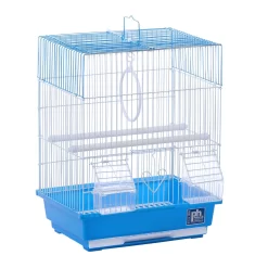 Prevue Hendryx House Style Parakeet Bird Cage - Blue - 12" X 9" X 15"