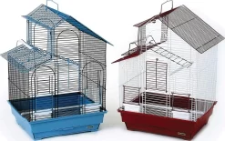Prevue Hendryx Parakeet House Bird Cage - Assorted Colors - Multipack - 16" X 14" X 24" - Pack Of 2