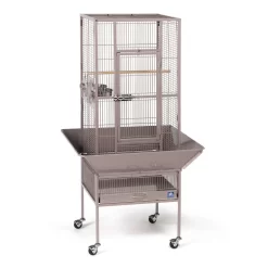 Prevue Hendryx Park Plaza Bird Cage - Blush - 18" X 18" X 49"