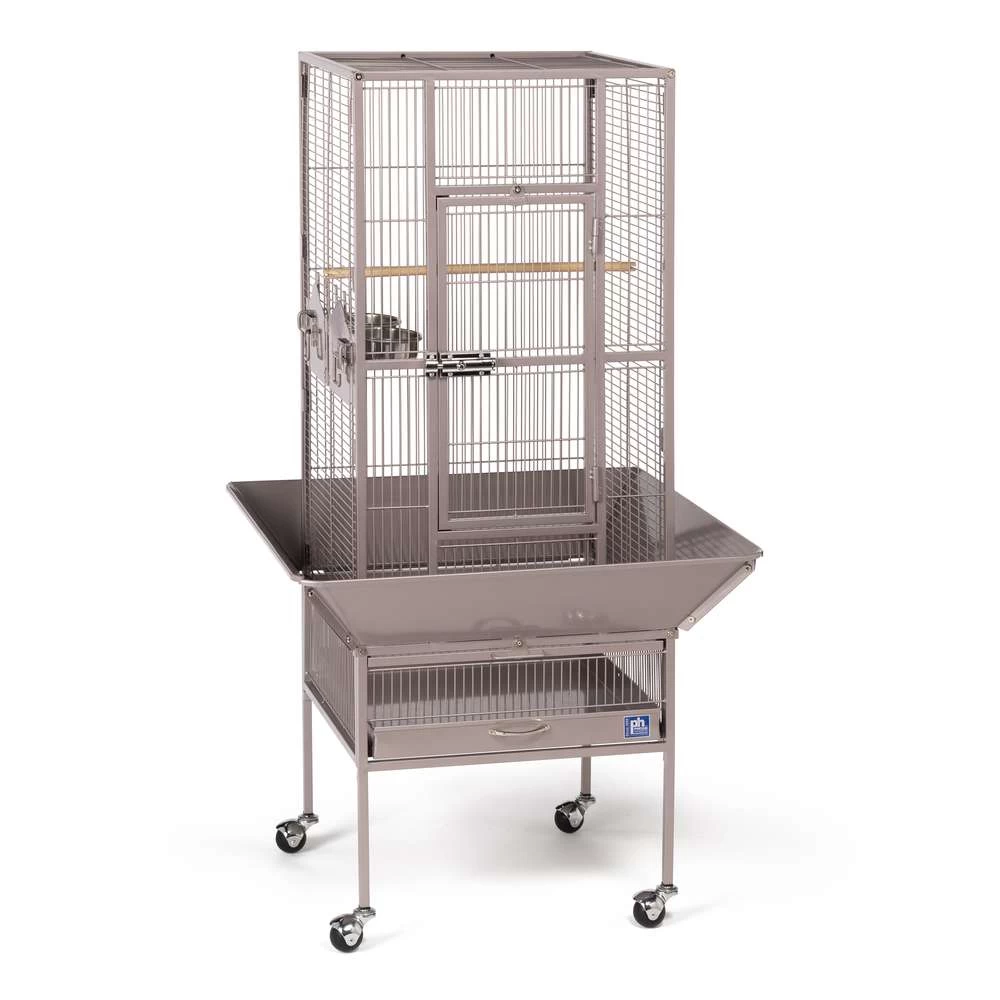 Prevue Hendryx Park Plaza Bird Cage - Blush - 18" X 18" X 49"