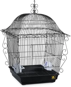 Prevue Hendryx Scrollwork Bird Cage - Black - 18" X 18" X 25"