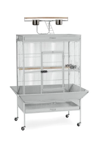 Prevue Hendryx Select Bird Cage - Pewter White - 35.375" X 23.5" X 67"