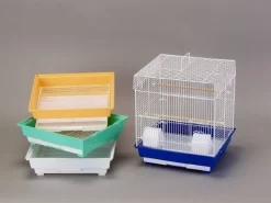 Prevue Hendryx Small/Medium Bird Cages - Assorted Colors - Multipack - 16" X 14" X 18" - Pack Of 4