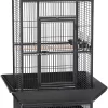 Prevue Hendryx Wrought Iron Select Bird Cage With Playtop - Black - 24" X 20" X 60"
