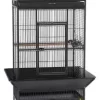 Prevue Hendryx Wrought Iron Select Bird Cage With Playtop - Black - 30" X 22" X 63"