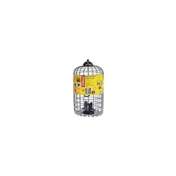 Squirrel-X Squirrel Resistant Caged Haven Wild Bird Feeder - Black - 1.3 Lbs Cap